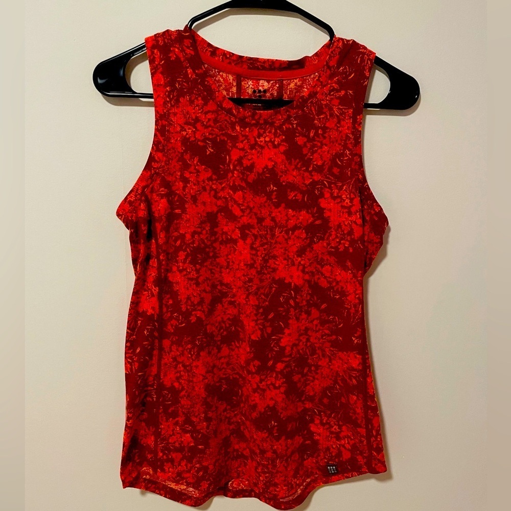 Title Nine Floral Red Sleeveless Top W’s XS